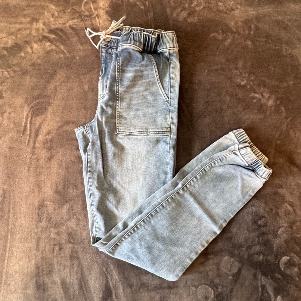Light Blue Denim Joggers